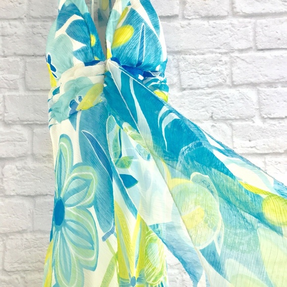 20 Something Dress Size Small Floral Halter Hi-Low - Picture 3 of 9